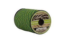 Cordamarket - Corda Dritta, Unisex, da Adulto, Unisex Adulto, CDMKDAV080025, Giallo/Verde, 25