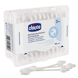 Chicco Safe Hygiene Wadding Sticks, 60 Enheter