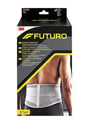 FUTURO Ceinture Lombaire Stabilisatrice - Les Coussinets de Soutien aident à cibler les Muscles Endoloris et Douloureux - S/M - Petit/Moyen