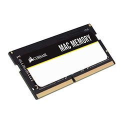 Corsair Mac Memory SODIMM 64GB (2x32GB) DDR4 2666MHz CL18 Memoria para Sistemas Mac, Calificada por Apple - Negro