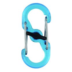 Nite Ize LSBPM-03T-2R3 dubbele karabijnhaak, blauw, één maat