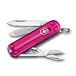 Victorinox Classic SD, Navaja Multiuso Suiza, Cuchillo bolsillo, Regalo, 7 Funciones, Hoja pequeña, Lima de uñas