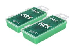 FLOK Freestyle 2 X 100 G Cire de Ski Mixte Adulte, Vert, 2 x 100g