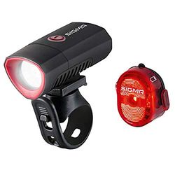 Sigma Sport Sigma 19550 Koplampenset, Buster 300 + Nugget II Flash, zwart