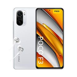 Xiaomi Poco F3 Smartphone 8e 256 Gb, 6.67 Pollici, 120 Hz Amoled Dotdisplay, Snapdragon 870, 48 Mp Tripla Camera, 4520 Mah, Versione Italiana, Bianco, Arctic White, 256 gb