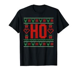 Where My Ho's At Ugly Christmas Jumper for Couples Matching T-Shirt
