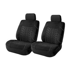 Fundas de Asiento de Coche para Asientos Delanteros, Protectores de Asiento de poliéster Impermeables y Transpirables, Funda de cojín Antideslizante Dividida, Accesorios Interiores para la mayoría de