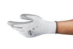 Ansell Edge 48-140 Guanti di sicurezza da lavoro, Protezione meccanica, taglia 11 (2XL), Grigio (12 Paia)