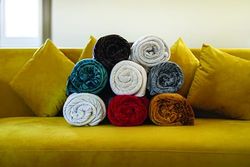 Toison d'or Velvet filt microsammet polyester unik, 180 cm x 240 cm storlek, pärla
