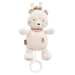 Fehn Muziekdoosje, baby, slaaphulp, knuffel met zachte melodie "Mozarts Wiegenlied", voor onderweg en thuis, muziekspeelgoed voor baby's en peuters, beer