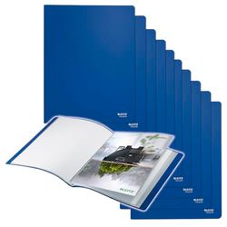 Leitz Recycle Showalbum, 40 Inserts For Storing A4 Documents, High Quality Lightweight Folder, 100% Recyclable, Climate Neutral, Eco-Friendly, Recycle Assortment, Blue, 46770035