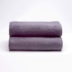 Sancarlos - Set van 2 Ocean douchehanddoeken, rookkleuren, 100% katoen, 550 g/m²