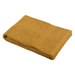 Stof - Serviette de Bain - Taille 30x50 cm - 100% Coton Bio - Couleur Curry - Modèle Lagune - Linge de Bain - Lavage à 40 - Qualité Exceptionnelle