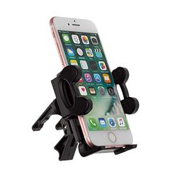 Kit Essentials - Soporte de móvil para la Rejilla de ventilación del Coche, con Anchura y Angulo de visión Regulable, sujeción Segura para iPhone, Samsung Galaxy, Huawei y Otros Muchos (Negro)