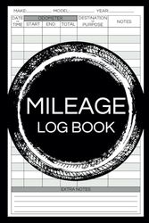 Mileage Log Book: Odometer and Miles Tracker for Small Business, Taxes & More