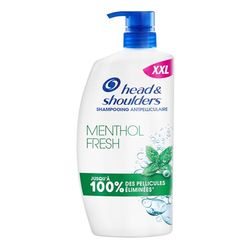 Head & Shoulders Menthol Fresh Shampoing Antipelliculaire, Pompe 800ml. Usage Quotidien. Jusqu'à 100% des Pellicules Éliminées, Cliniquement Prouvé. Tous Types de Cheveux et de Cuir Chevelu