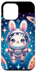 Carcasa para iPhone 14 Plus Kawaii Bunny in Space: Cute Astronaut Bunny