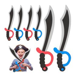 Relaxdays Lot de 8 épées de Pirate en Mousse, Carnaval, déguisement, Halloween, pour Enfants, 41 cm de Long, Multicolore