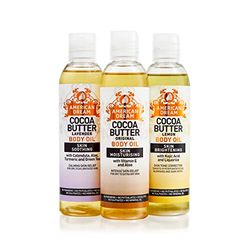 A Trio of Luxurious Cocoa Butter Body Oils Original, Lemon & Lavender. 3 x 200ml
