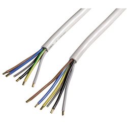 Xavax Solid Lead for Electric Electric Hobs Cable H05VV-F 2.5 m White