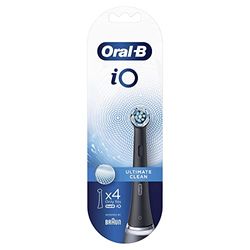 Oral-B iO Lot de 4 brossettes Nettoyage ultime noir