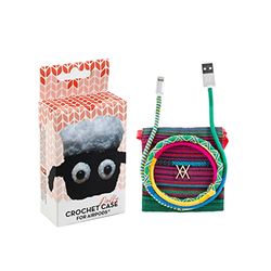 Pack Airpod Crochet Dolly + kabel USB-Lightning Garn Spring
