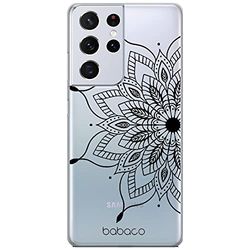 Babaco ERT GROUP mobile phone case for Samsung S21 ULTRA original and officially Licensed pattern Mandalas 004 optimally adapted to the shape of the mobile phone, partially transparent