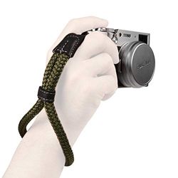 MegaGear MG936 katoenen camerariem, comfortabele voering, veiligheidsbescherming voor alle camera's, klein, 23 cm (9 inch) (groen)
