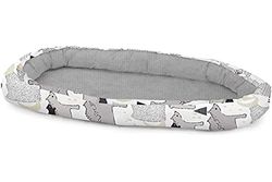 KOSPU Babynest - Tissu en Velours de Coton 100 % Silicone - 90 X 70 cm