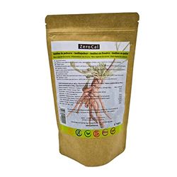 ZeroCal - Inulina en Polvo Pura de la Achicoria 500g - Cadena Larga | Prebiótico Natural | Vegana y Libre de Gluten | Origen Europa