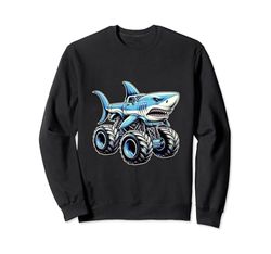 Shark Monster Truck Felpa