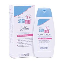 Sebamed Baby Leche Corporal 200ml - Leche corporal hidratante para la piel sensible y delicada del bebé, indicada para uso diario