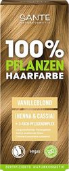 SANTE Naturkosmetik 100% colore per capelli vegetali in polvere 01 biondo vaniglia, colorazione vegana per capelli con henné e cassia, biondo di lunga durata, copertura naturale del grigio e