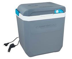 Campingaz Powerbox Plus 28L, eléctrica, conexión de 12 V, espacio para 8 botellas de 1,5 L, nevera eléctrica, caja térmica para coche y acampada, con monitor de batería, 24 litros