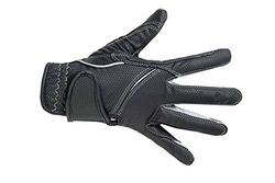 HKM sport utflykt unisex slang ridhandskar -mode -9195 svart/grå Medium