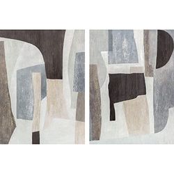 DKD Home Decor Afbeelding abstract (90 x 2,4 x 120 cm) (2 stuks)