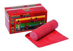 Cando W58506 Bande Elastique, Boîte de 5,50 m, Souple, Rouge