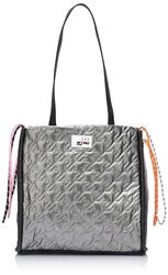 LIBBI Dames sporttas Shopper, donker-zilver, Eén Maat