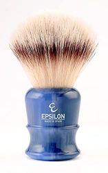 Epsilon Pennello da Barba Sintetico Extra Morbido Manico Blu 50/26 mm, Standard, Unico