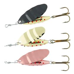 Abu Garcia 3 Pack Reflex Spinner - Assorti visspinners voor zoetwatervissen - Ideaal voor forel, baars, snoek en baars - Veelzijdig kunstaas voor werpend, slepend en jiggend vissen, Assorti 4,5 cm