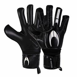 HO Soccer Ultimate One Negative Blackout keepershandschoenen, uniseks, kinderen, zwart/zilver, maat 4,5