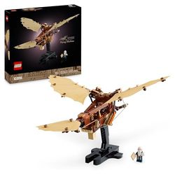 LEGO Icons Macchina Volante di Leonardo da Vinci con Ali Mobili - Include Minifigure e Espositore - Kit Ornitoretto Fai da Te per Adulti - Set di Costruzioni per Arredamento Casa - Idea Regalo - 10363