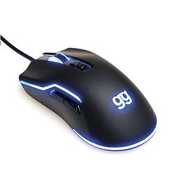 iggual - Gaming-muis met USB-kabel – verlichting LED RGB multizone – van 800 tot 7200 dpi – kleur zwart – afmetingen 12,6 x 6,5 x 3,8 cm