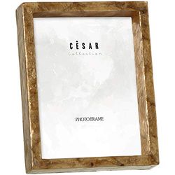 DRW Cadre Photo en Nacre pour Photographie de 20 x 25 en Grain 20 x 25 cm