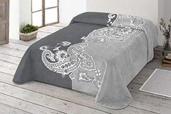 Miracle Home 10218 deken, grijs, 220 x 240 cm