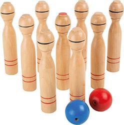 Houten kegelspel groot