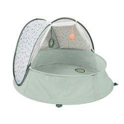 Babymoov Aquani Provence, 3 en 1 zona de juego, piscina y tienda anti-UV FPS 50+ para bebé, mosquitera y avance plegables, colchoneta de estimulación & juguetes incluidos, desde el nacimiento
