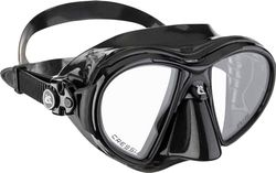 Cressi AIR, vuxen premium silikon dykmask, CRYSTAL: gul, blå, vit, rosa, lila, svart – svart: gul, vit, blå, svart – tillverkad i Italien