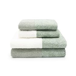 CREOLE Venus Bath Towels, Cotton, Green, 2+2, 4 units