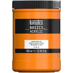 LIQUITEX Basics Acrylic Paint, Cadmium Orange Hue, 946 ml Pot